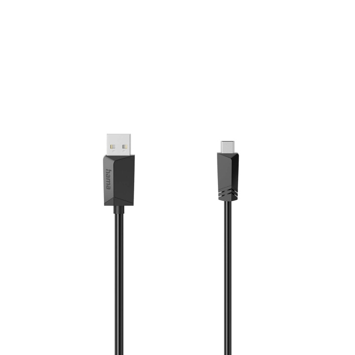 Hama Cable USB A-USB B Mini 480 Mbit/s Black 1.5m ryhmässä TIETOKOONET & TARVIKKEET / Kaapelit & Sovittimet / USB / Mini-USB / Kaapelit @ TP E-commerce Nordic AB (C79450)