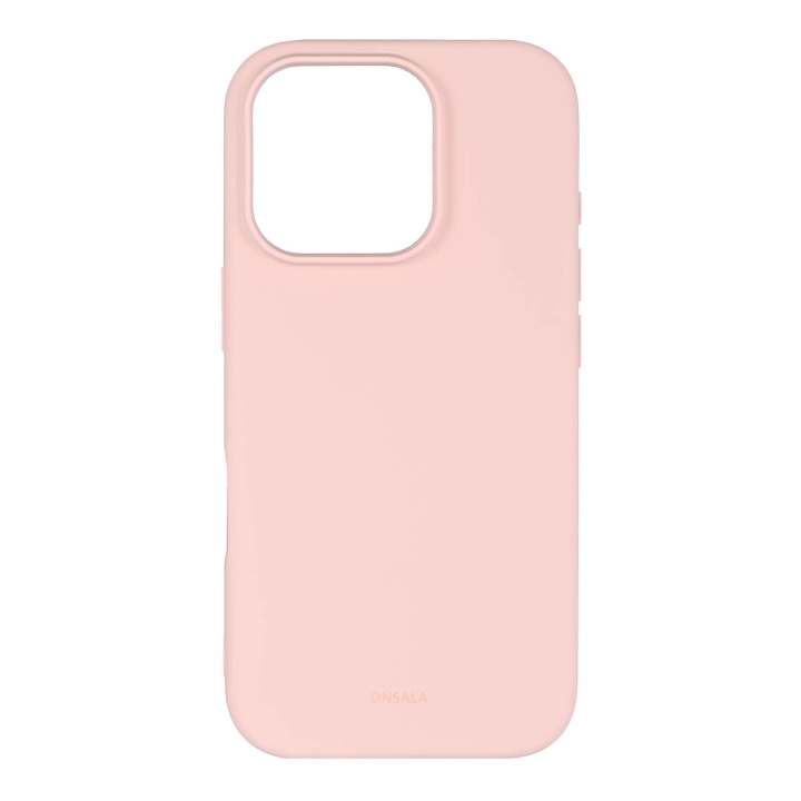 Onsala Back Sil Touch Recycled MagSerie iPhone 16 Pro Chalk Pink ryhmässä ÄLYPUHELIMET JA TABLETIT / Puhelimen suojakotelo / Apple / iPhone 16 @ TP E-commerce Nordic AB (C79467)