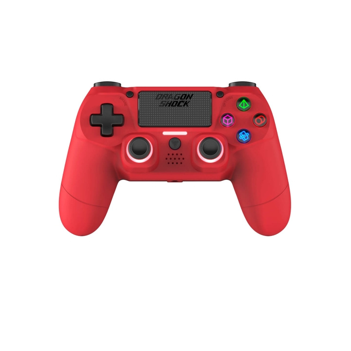 DragonShock Controller Mizar Wireless BT for PS4 Red ryhmässä KODINELEKTRONIIKKA / Pelikonsolit & Tarvikkeet / Sony PlayStation 4 / Tarvikkeet @ TP E-commerce Nordic AB (C79477)