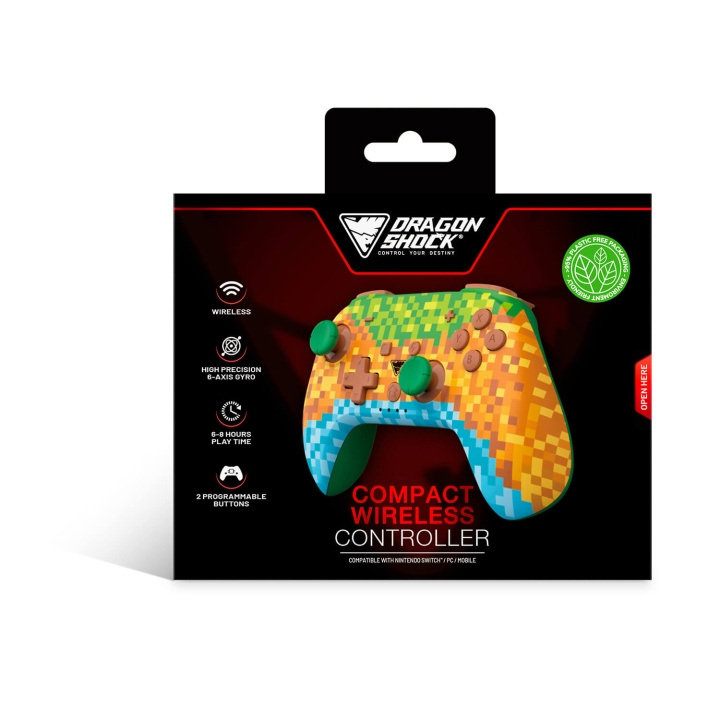 DragonShock Controller Poptop Wireless BT for NSW Minecraft ryhmässä KODINELEKTRONIIKKA / Pelikonsolit & Tarvikkeet / Nintendo Switch / Tarvikkeet @ TP E-commerce Nordic AB (C79479)