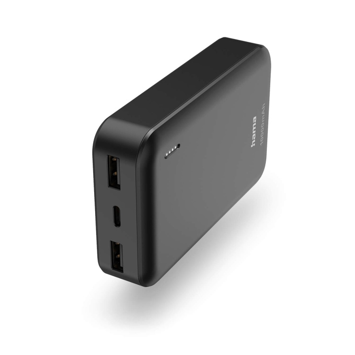 Hama Powerbank 10000mAh 2xUSB-A Anthracite ryhmässä ÄLYPUHELIMET JA TABLETIT / Laturit & Kaapelit / Powerbanks @ TP E-commerce Nordic AB (C79493)