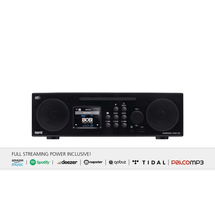 imperial DABMAN i450 CD monitoiminen stereoradio DAB+ / FM / Internet musta ryhmässä KODINELEKTRONIIKKA / Ääni & Kuva / Kotiteatteri, HiFi ja kannettavat / Radio & Herätyskellot / Radio @ TP E-commerce Nordic AB (C79506)