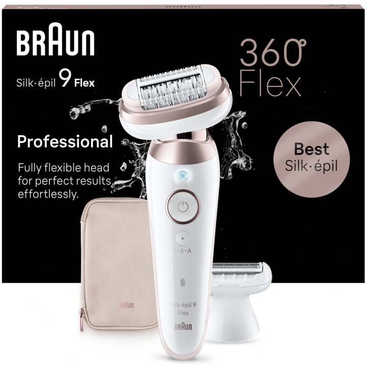 Braun Epilator Silk-épil 9 Flex 3D SES9-030 ryhmässä KAUNEUS JA TERVEYS / Hiukset &Stailaus / Karvanpoisto / Epilaattorit @ TP E-commerce Nordic AB (C79528)