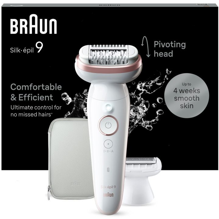 Braun Epilator Silk-épil 9 SES9-030 ryhmässä KAUNEUS JA TERVEYS / Hiukset &Stailaus / Karvanpoisto / Epilaattorit @ TP E-commerce Nordic AB (C79529)