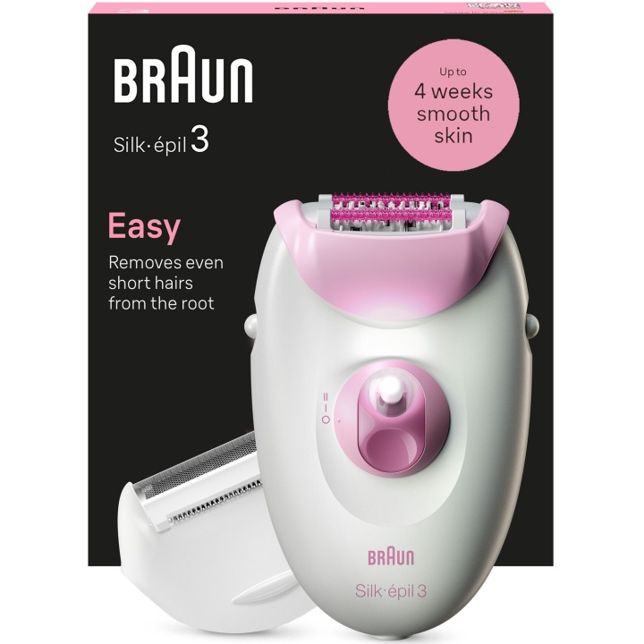 Braun Epilator Silk-épil 3 SE3-031 ryhmässä KAUNEUS JA TERVEYS / Hiukset &Stailaus / Karvanpoisto / Epilaattorit @ TP E-commerce Nordic AB (C79531)