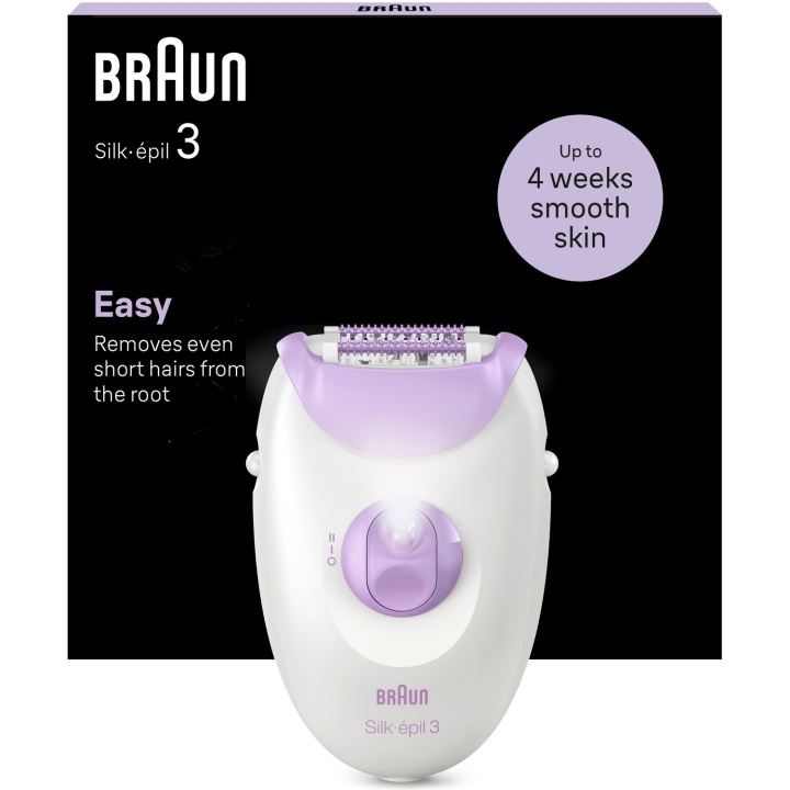 Braun Epilator Silk-épil 3 SE3-000 ryhmässä KAUNEUS JA TERVEYS / Hiukset &Stailaus / Karvanpoisto / Epilaattorit @ TP E-commerce Nordic AB (C79532)