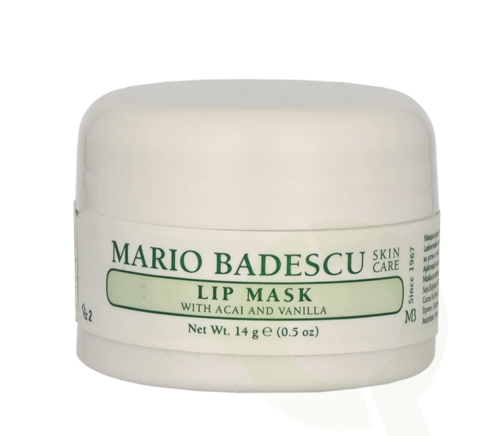 Mario Badescu Lip Mask With Acai & Vanilla 14 g ryhmässä KAUNEUS JA TERVEYS / Meikit / Huulet / Huulivoide @ TP E-commerce Nordic AB (C79570)