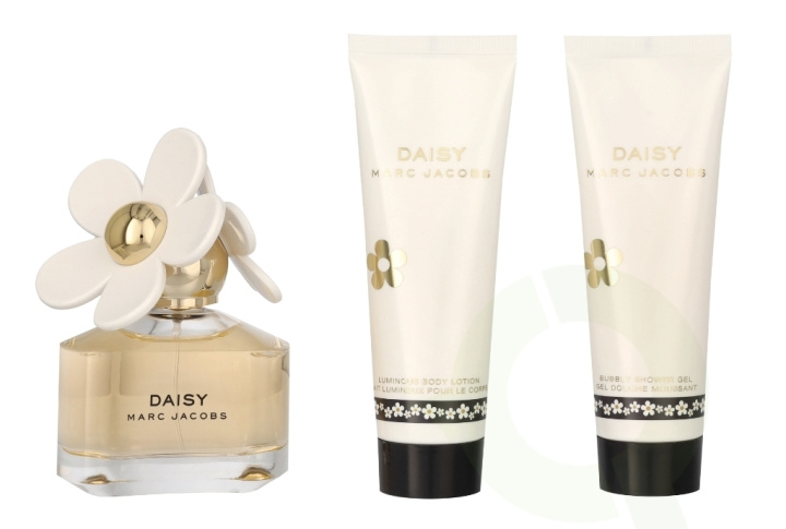 Marc Jacobs Daisy Giftset 200 ml Edt Spray 50ml/Body lotion 75ml/Shower Gel 75ml ryhmässä KAUNEUS JA TERVEYS / Lahjapakkaukset / Naisten lahjapakkaukset @ TP E-commerce Nordic AB (C79588)