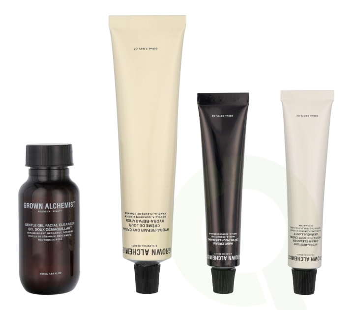 Grown Alchemist Function Of The Skin Starter Set 155 ml Gentle Gel Facial Cleanser 50ml/Hydra-Restore Cream Cleanser 20ml/Hydra-Repair Day Cream 65ml/Hand Cream Vanilla And Orange Peel 20ml ryhmässä KAUNEUS JA TERVEYS / Ihonhoito / Kasvot @ TP E-commerce Nordic AB (C79602)