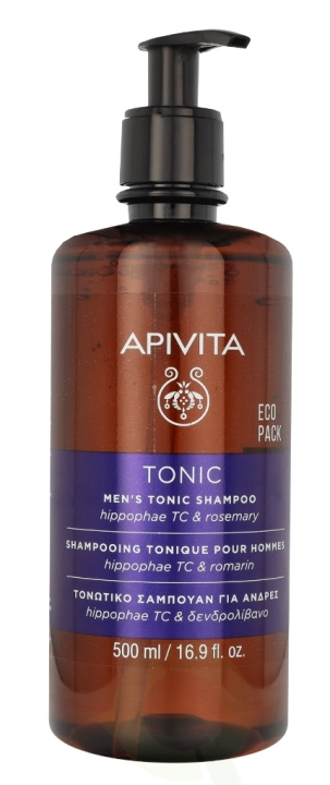 Apivita Tonic Men\'s Shampoo 500 ml ryhmässä KAUNEUS JA TERVEYS / Hiukset &Stailaus / Hiustenhoito / Shampoo @ TP E-commerce Nordic AB (C79606)