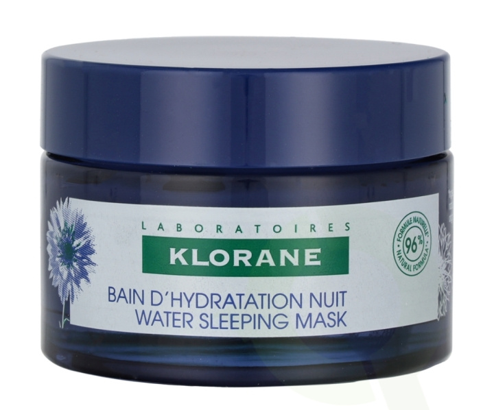 Klorane Water Sleeping Mask - Cornflower & Hyaluronic Acid 50 ml ryhmässä KAUNEUS JA TERVEYS / Ihonhoito / Kasvot / Kasvovoide @ TP E-commerce Nordic AB (C79636)