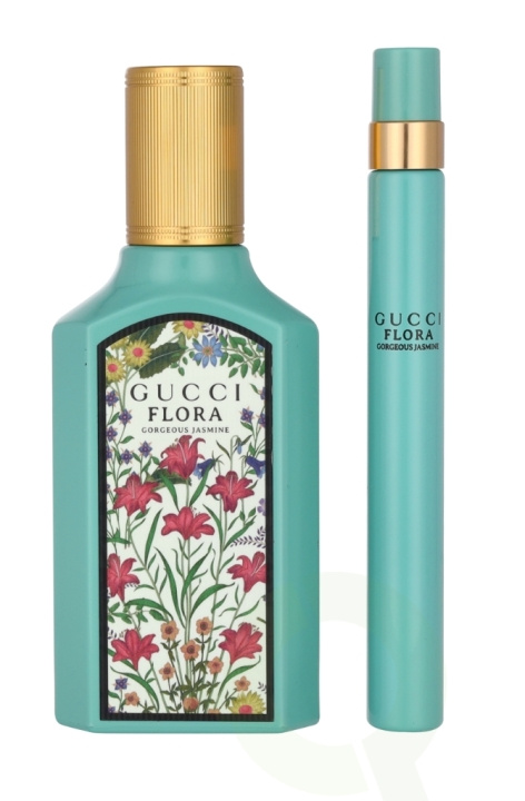 Gucci Flora Gorgeous Jasmine Giftset 60 ml Edp Spray 50ml/Pen Spray 10ml ryhmässä KAUNEUS JA TERVEYS / Lahjapakkaukset / Naisten lahjapakkaukset @ TP E-commerce Nordic AB (C79667)