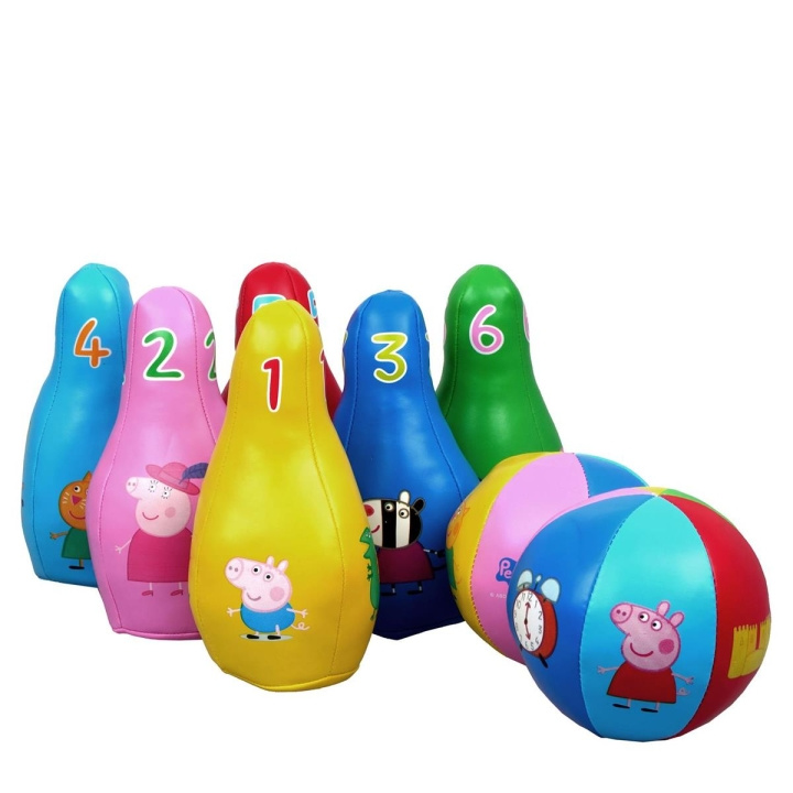 Barbo Toys Peppa Pig Soft Bowling Set ryhmässä LELUT, TUOTTEET LAPSILLE JA VAUVOILLE / Peli / Lasten pelit @ TP E-commerce Nordic AB (C79747)