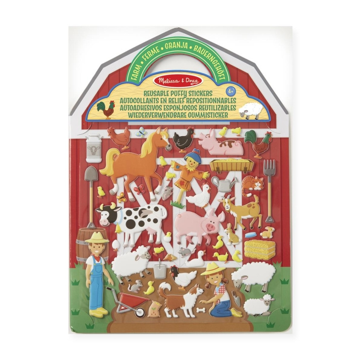 Melissa & Doug Uudelleenkäytettäviä Puffy Tarrat Playset Farm ryhmässä LELUT, TUOTTEET LAPSILLE JA VAUVOILLE / Leikkikalut, Askartelu &Pelit / Käsityöt @ TP E-commerce Nordic AB (C79760)