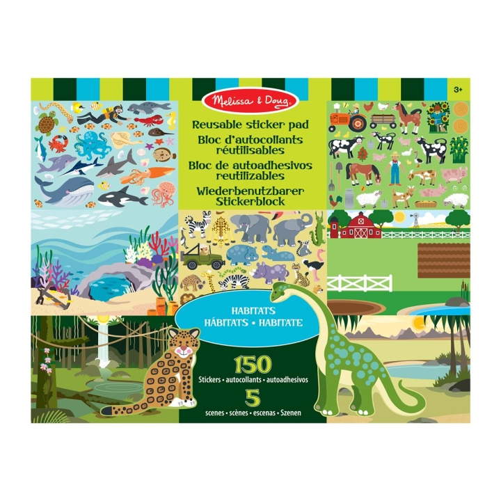 Melissa & Doug Uudelleenkäytettävät tarrat Pad Habitats ryhmässä LELUT, TUOTTEET LAPSILLE JA VAUVOILLE / Leikkikalut, Askartelu &Pelit / Käsityöt @ TP E-commerce Nordic AB (C79761)