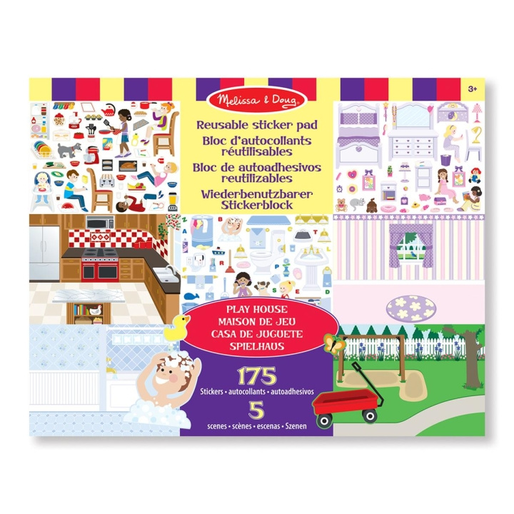 Melissa & Doug Uudelleenkäytettäviä tarroja Pad Play House! ryhmässä LELUT, TUOTTEET LAPSILLE JA VAUVOILLE / Leikkikalut, Askartelu &Pelit / Käsityöt @ TP E-commerce Nordic AB (C79771)