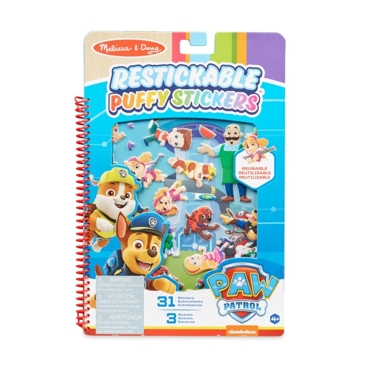 Melissa & Doug Uudelleenkäytettäviä Puffy Tarrat Aktiviteettikirja Paw Patrol Adventure Bay ryhmässä LELUT, TUOTTEET LAPSILLE JA VAUVOILLE / Leikkikalut, Askartelu &Pelit / Käsityöt @ TP E-commerce Nordic AB (C79781)