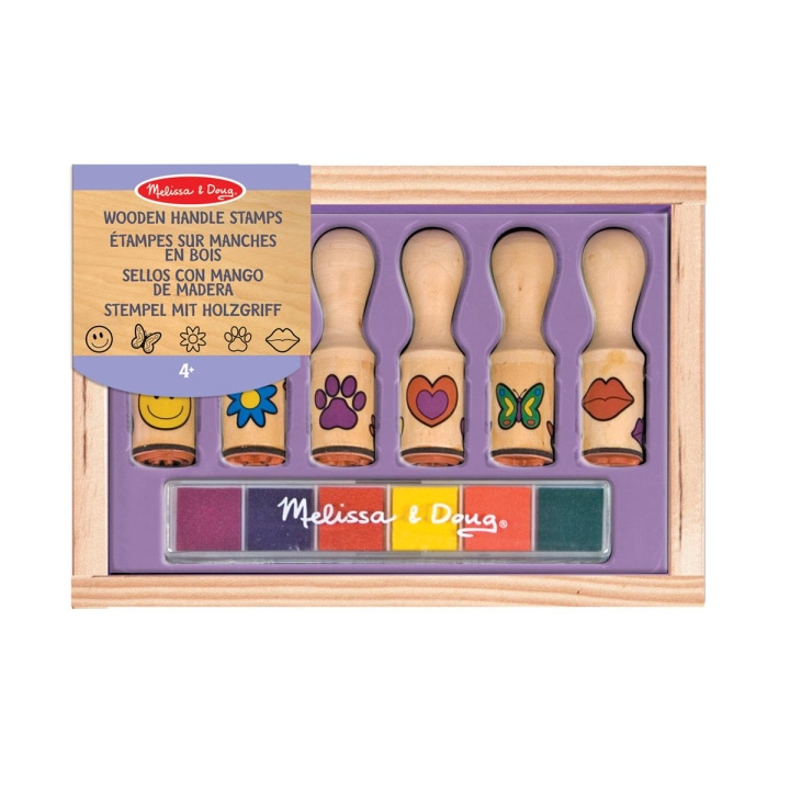 Melissa & Doug Puukahvaiset leimasimet ryhmässä LELUT, TUOTTEET LAPSILLE JA VAUVOILLE / Leikkikalut, Askartelu &Pelit / Käsityöt @ TP E-commerce Nordic AB (C79782)