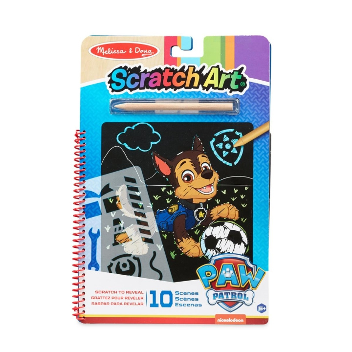 Melissa & Doug Scratch Art Pad Paw Patrol takaa-ajo ryhmässä LELUT, TUOTTEET LAPSILLE JA VAUVOILLE / Leikkikalut, Askartelu &Pelit / Käsityöt @ TP E-commerce Nordic AB (C79783)