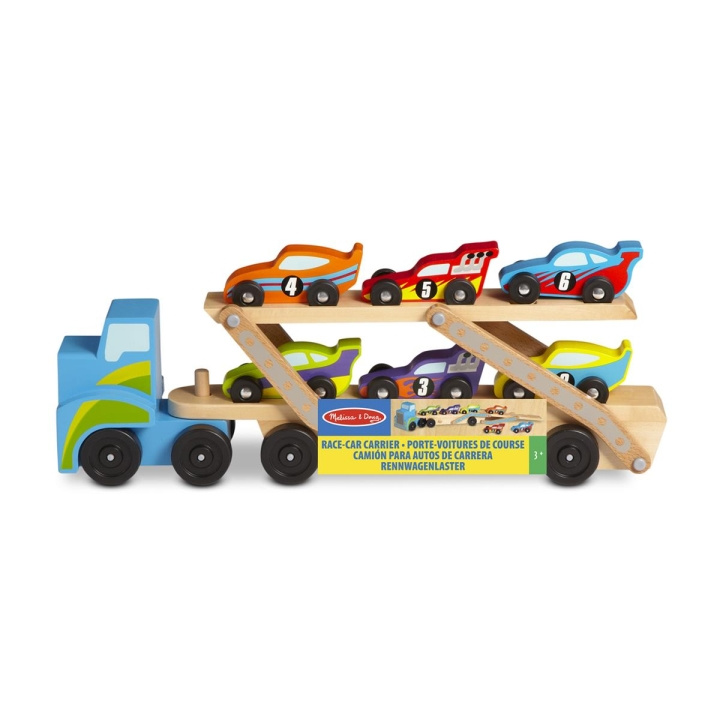 Melissa & Doug Puuautot Race-Car Carrier ryhmässä LELUT, TUOTTEET LAPSILLE JA VAUVOILLE / Leikkikalut, Askartelu &Pelit / Leikkiautot @ TP E-commerce Nordic AB (C79786)