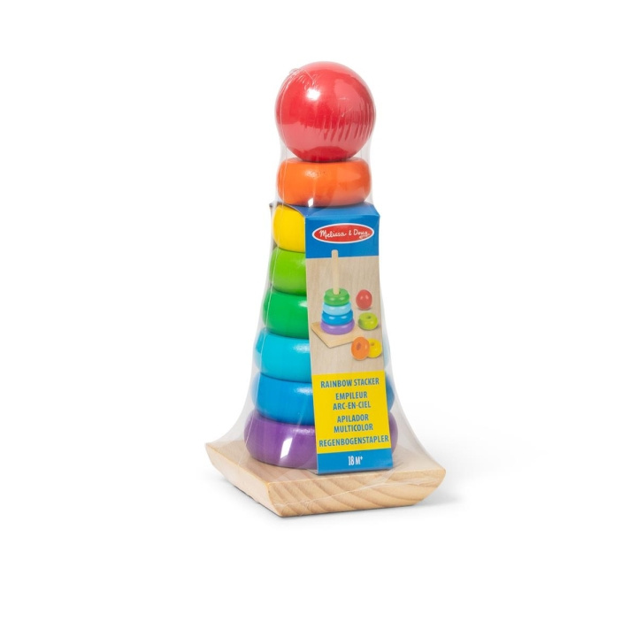 Melissa & Doug Puinen pinoaja Rainbow ryhmässä LELUT, TUOTTEET LAPSILLE JA VAUVOILLE / Lelut vauvoille (0-3v) / Toiminnalliset lelut @ TP E-commerce Nordic AB (C79792)