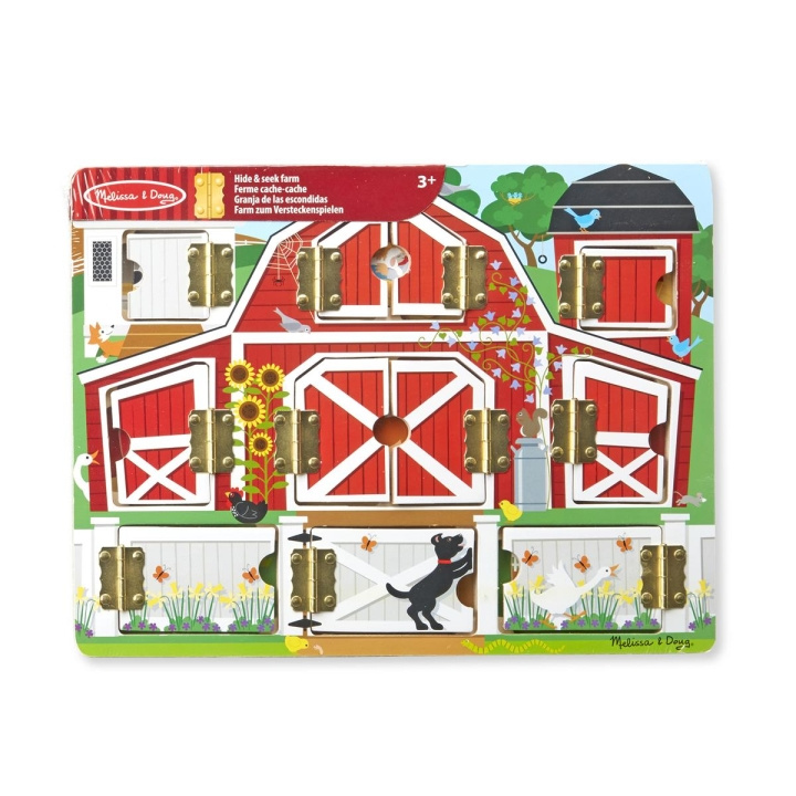 Melissa & Doug Puinen aktiviteettilauta magneettinen maatilan piilottelujärjestelmä Hide & Seek ryhmässä LELUT, TUOTTEET LAPSILLE JA VAUVOILLE / Lelut vauvoille (0-3v) / Toiminnalliset lelut @ TP E-commerce Nordic AB (C79796)