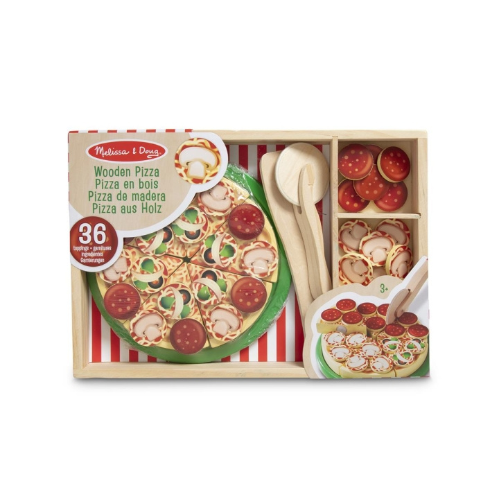 Melissa & Doug Ruoka leikkiä puinen pizza ryhmässä LELUT, TUOTTEET LAPSILLE JA VAUVOILLE / Leikkikalut, Askartelu &Pelit / Pieni koti @ TP E-commerce Nordic AB (C79806)