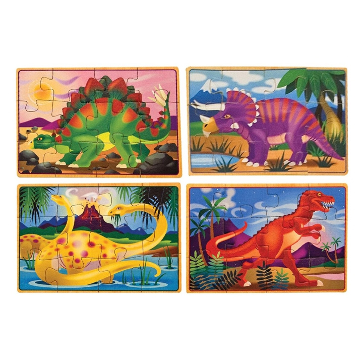 Melissa & Doug Puiset palapelit laatikossa Dinosaurus ryhmässä LELUT, TUOTTEET LAPSILLE JA VAUVOILLE / Leikkikalut, Askartelu &Pelit / Palapelit @ TP E-commerce Nordic AB (C79826)