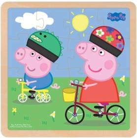 Barbo Toys Peppa Pig puinen palapeli Bikeride ryhmässä LELUT, TUOTTEET LAPSILLE JA VAUVOILLE / Leikkikalut, Askartelu &Pelit / Palapelit @ TP E-commerce Nordic AB (C79837)