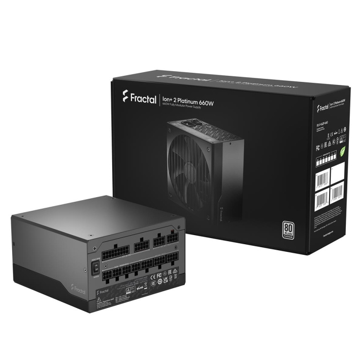 Fractal Design Ion+ 2 Platinum 660W ryhmässä TIETOKOONET & TARVIKKEET / Tietokoneen komponentit / Virtalähde/PSU @ TP E-commerce Nordic AB (C79909)