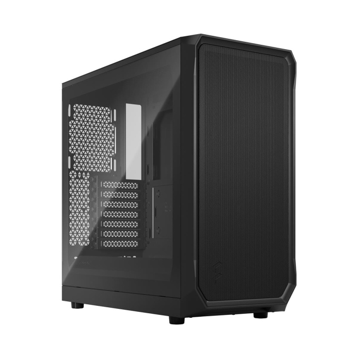 Fractal Design Focus 2 Musta TG Kirkas sävy ryhmässä TIETOKOONET & TARVIKKEET / Tietokoneen komponentit / Asennuspohja @ TP E-commerce Nordic AB (C79919)