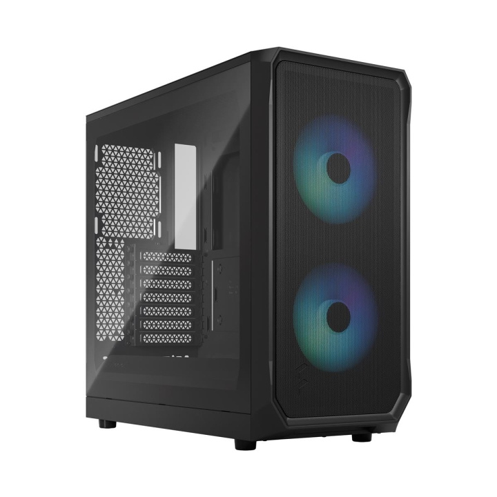 Fractal Design Focus 2 RGB musta TG kirkas sävy ryhmässä TIETOKOONET & TARVIKKEET / Tietokoneen komponentit / Asennuspohja @ TP E-commerce Nordic AB (C79920)