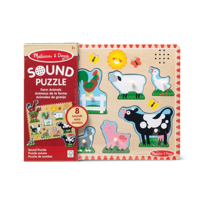 Melissa & Doug Äänipalapeli Maatilan eläimet ryhmässä LELUT, TUOTTEET LAPSILLE JA VAUVOILLE / Leikkikalut, Askartelu &Pelit / Palapelit @ TP E-commerce Nordic AB (C79997)