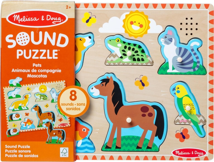 Melissa & Doug Ääni palapeli lemmikkieläimet ryhmässä LELUT, TUOTTEET LAPSILLE JA VAUVOILLE / Leikkikalut, Askartelu &Pelit / Palapelit @ TP E-commerce Nordic AB (C79998)