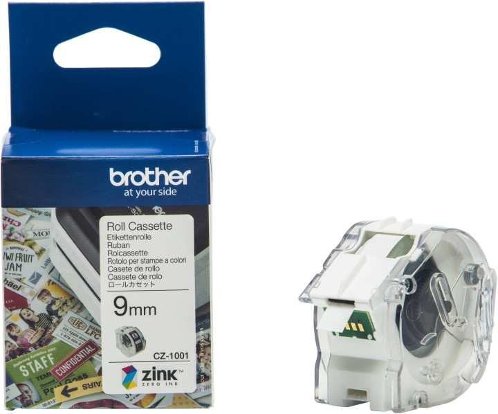 Brother CZ1001 -tarranauha, 9 mm x 5 m, valkoinen ryhmässä TIETOKOONET & TARVIKKEET / Tulostimet & Tarvikkeet / Tulostimet / Tarratulostimet & Tarvikkeet / Teippi @ TP E-commerce Nordic AB (C80188)