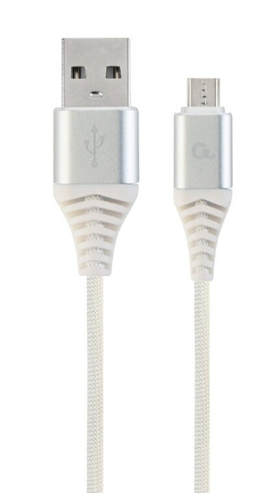 Cablexpert MicroUSB - USB kaapeli, 2 m, valkoinen ryhmässä TIETOKOONET & TARVIKKEET / Kaapelit & Sovittimet / USB / Micro-USB @ TP E-commerce Nordic AB (C80213)