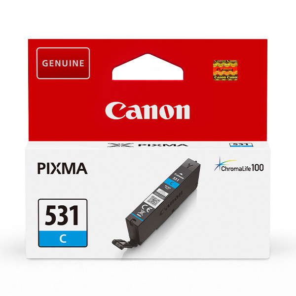 Canon CLI-531C -mustekasetti, syaani ryhmässä TIETOKOONET & TARVIKKEET / Tulostimet & Tarvikkeet / Musteet ja väriaineet / Mustepatruunat / Canon @ TP E-commerce Nordic AB (C80422)