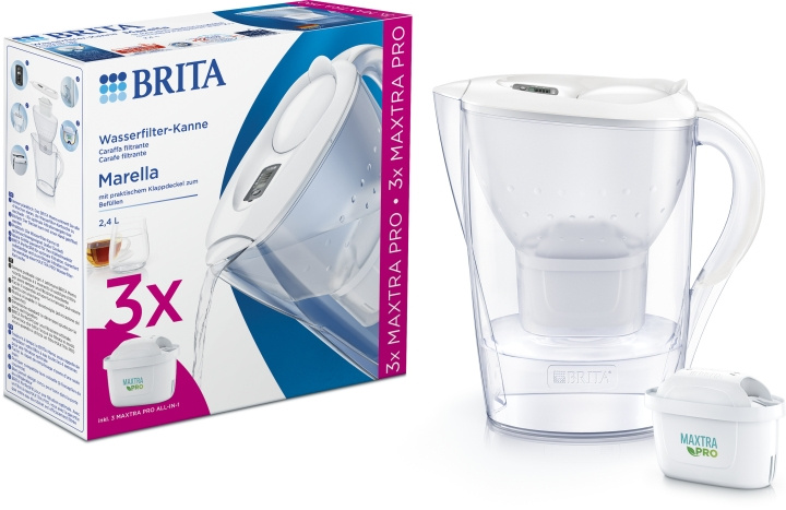 BRITA Marella Memo Maxtra Pro -vedensuodatuskannu, 2,4 L + 3kk suodattimet ryhmässä KOTI, TALOUS JA PUUTARHA / Keittiövälineet / Muut keittivälineet @ TP E-commerce Nordic AB (C80443)