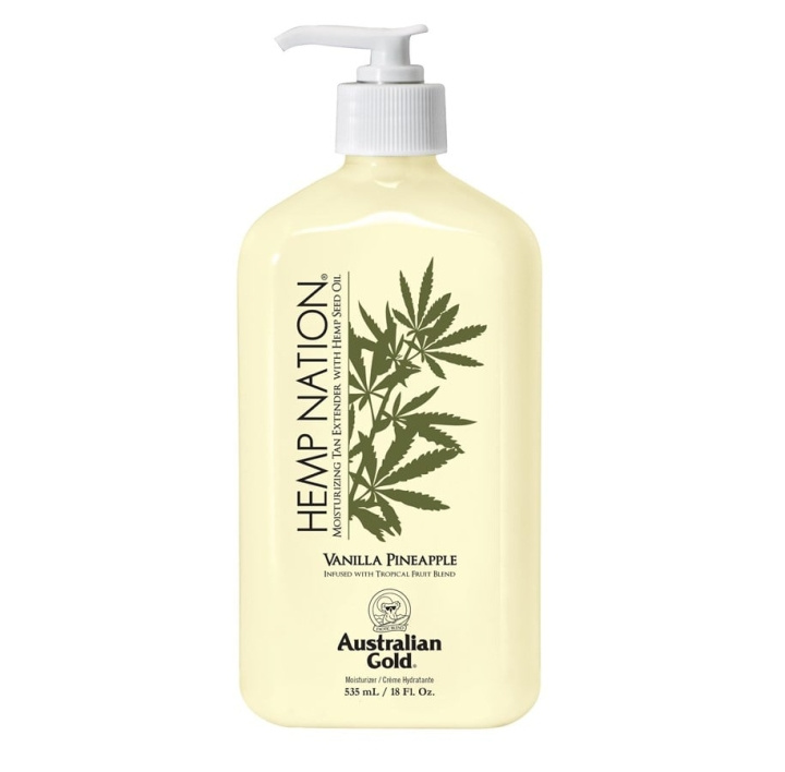 Australian Gold Hemp Nation Vanilla Pineapple Tan Extender Body Lotion 535 ml ryhmässä KAUNEUS JA TERVEYS / Ihonhoito / Kehon hoito / Vartalovoide @ TP E-commerce Nordic AB (C80572)