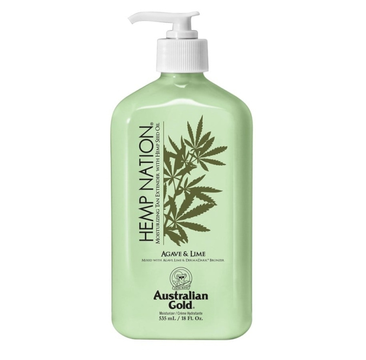 Australian Gold Hamppu Nation Agave & Lime Tan Extender Body Lotion 535 ml ryhmässä KAUNEUS JA TERVEYS / Ihonhoito / Kehon hoito / Vartalovoide @ TP E-commerce Nordic AB (C80576)