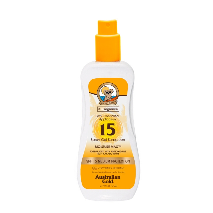 Australian Gold Aurinkosuojasuihke SPF 15 237 ml ryhmässä KAUNEUS JA TERVEYS / Ihonhoito / Rusketus / Aurinkosuoja @ TP E-commerce Nordic AB (C80582)