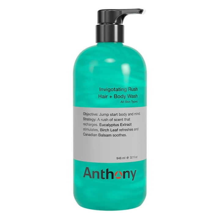 Anthony Invigoration Rush hius- ja vartaloshampoo 946 ml ryhmässä KAUNEUS JA TERVEYS / Hiukset &Stailaus / Hiustenhoito / Shampoo @ TP E-commerce Nordic AB (C80617)