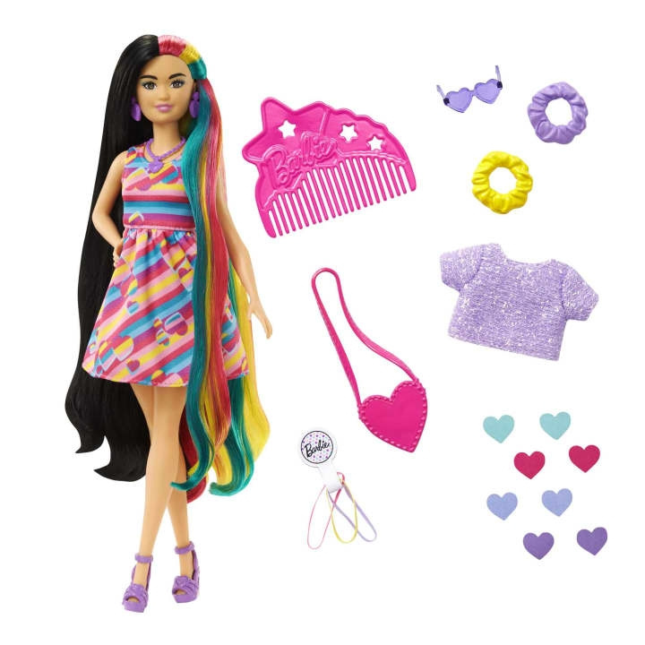 Barbie Totally Hair - Sydän-aiheinen nukke (HCM90) ryhmässä LELUT, TUOTTEET LAPSILLE JA VAUVOILLE / Leikkikalut, Askartelu &Pelit / Nuket & Tarvikkeet @ TP E-commerce Nordic AB (C80633)