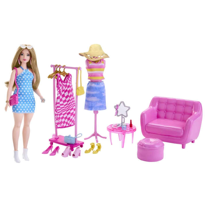 Barbie Stylisti ja vaatekaappi (HPL78) ryhmässä LELUT, TUOTTEET LAPSILLE JA VAUVOILLE / Leikkikalut, Askartelu &Pelit / Nuket & Tarvikkeet @ TP E-commerce Nordic AB (C80681)