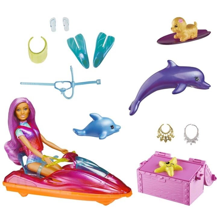 Barbie Dreamtopia-nukke, ajoneuvo ja tarvikkeet (HBW90) ryhmässä LELUT, TUOTTEET LAPSILLE JA VAUVOILLE / Leikkikalut, Askartelu &Pelit / Nuket & Tarvikkeet @ TP E-commerce Nordic AB (C80687)