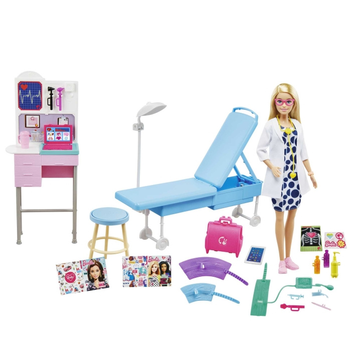 Barbie Lääkärin nukke ja leikkisetti (GWV01) ryhmässä LELUT, TUOTTEET LAPSILLE JA VAUVOILLE / Leikkikalut, Askartelu &Pelit / Nuket & Tarvikkeet @ TP E-commerce Nordic AB (C80705)