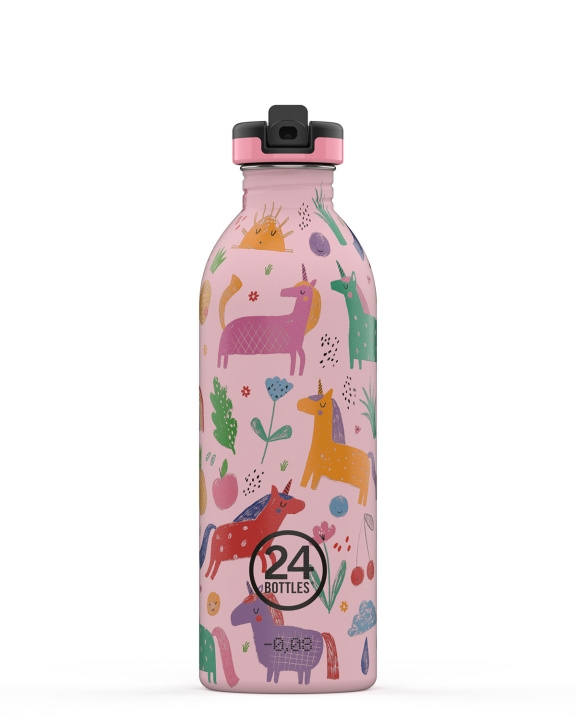 24Bottles - Kids Collection - Urbaani pullo 500 ml urheilukannella - Magic Friends (24B914) ryhmässä URHEILU, VAPAA-AIKA JA HARRASTUS / Ulkoilu / Termos- ja vesipullot @ TP E-commerce Nordic AB (C80739)