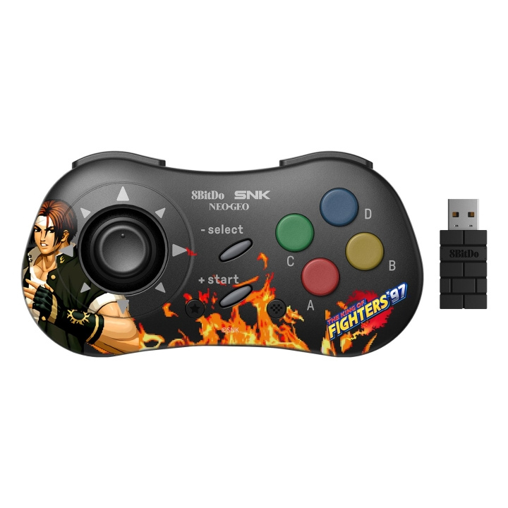 8Bitdo NEOGEO Wireless Pad Kyo Kusanagi ryhmässä KODINELEKTRONIIKKA / Pelikonsolit & Tarvikkeet / Muut pelit @ TP E-commerce Nordic AB (C80746)