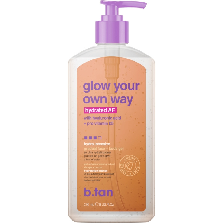 b.tan Glow Your Own Way Hydrated AF 236 ml ryhmässä KAUNEUS JA TERVEYS / Ihonhoito / Rusketus / Itseruskettava @ TP E-commerce Nordic AB (C80865)