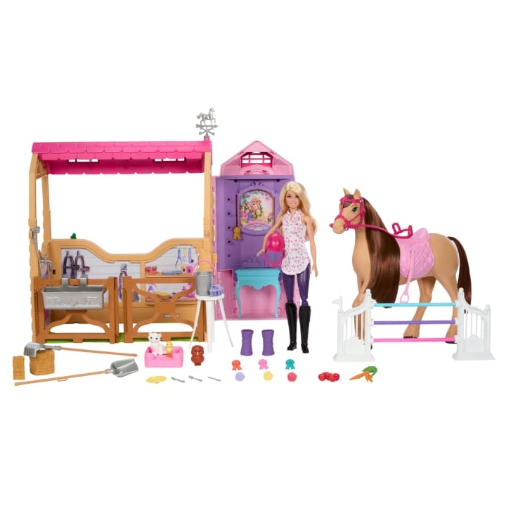 Barbie - Suuri hevosjahti Ultimate Stable (HXJ44) ryhmässä LELUT, TUOTTEET LAPSILLE JA VAUVOILLE / Leikkikalut, Askartelu &Pelit / Nuket & Tarvikkeet @ TP E-commerce Nordic AB (C80870)